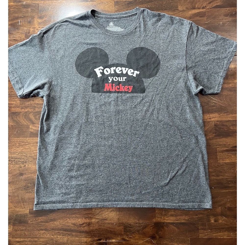 Disney Forever Your Mickey Mouse Graphic T-Shirt Heather Gray XL